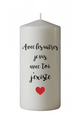 "Avec toi j'existe"